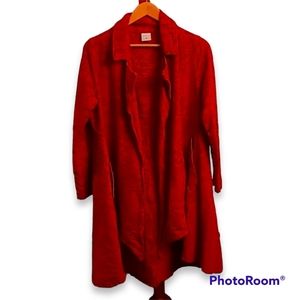 CMC Color Me Cotton Orange Floral Tapestry Coat